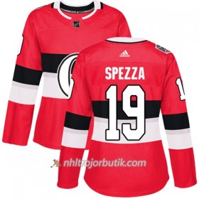 Dame Ishockey Ottawa Senators Tröja Jason Spezza 19 Adidas 2017-2018 Röd Classic Authentic